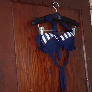 VSHA bikini top red,white and blue sz small